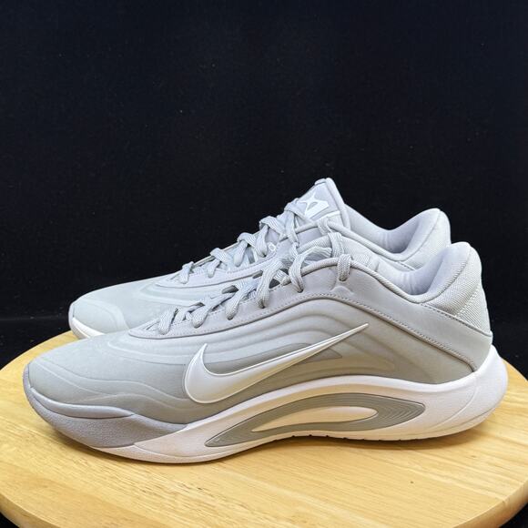 A\'One Wolf Grey/White-Grey Size 10.5W/ 9M HQ8500-002 Basketball Shoes Brand New